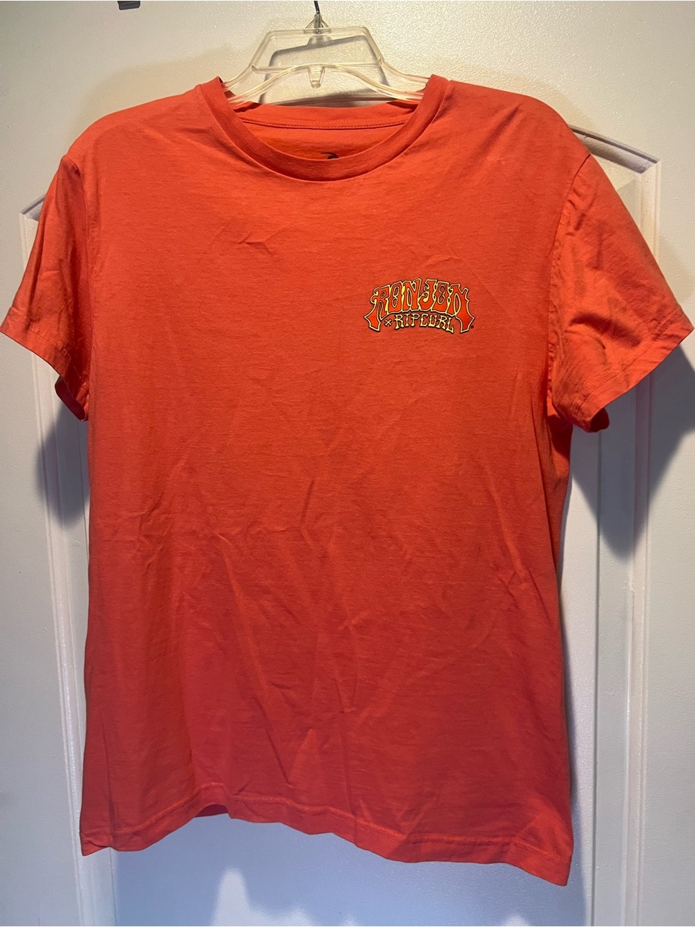 Rip Curl Coral Orange Short Sleeve Logo Tee
